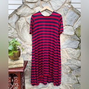 Hatch Maternity Striped Red and Blue Women's Dress one Size